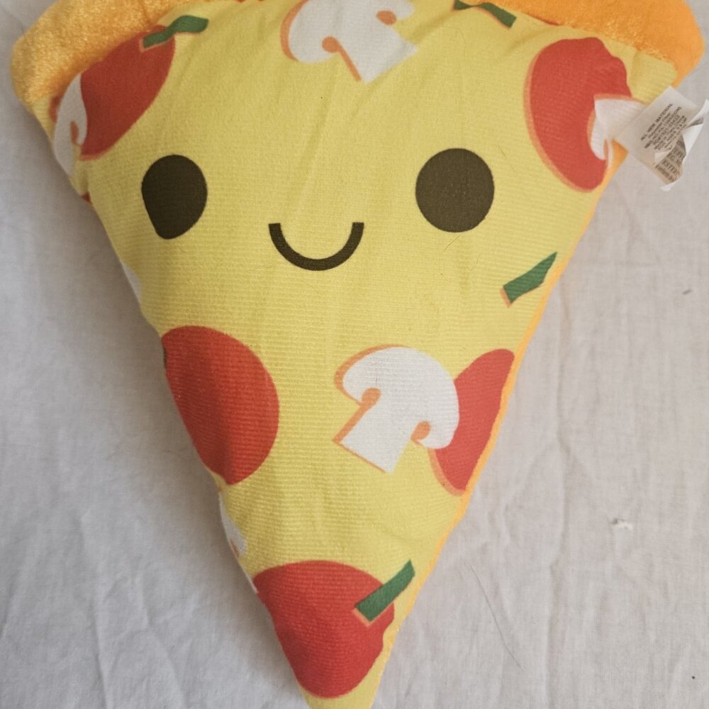 Pepperoni and Mushroom Pizza Slice Plush 10"